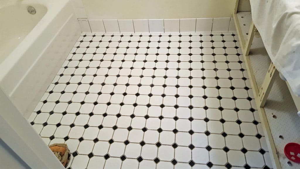 Tile Floor With Tile Base