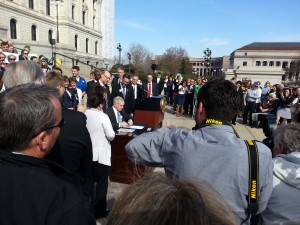 Governor Dayton signs Safe Schools Act