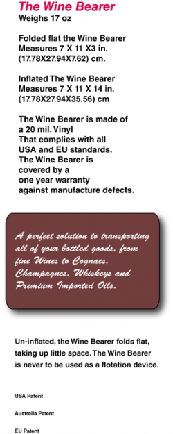 Wine Bearer, the Premium in travel Bottle Protection.