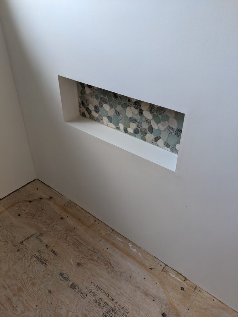 recessed bathroom wall niche